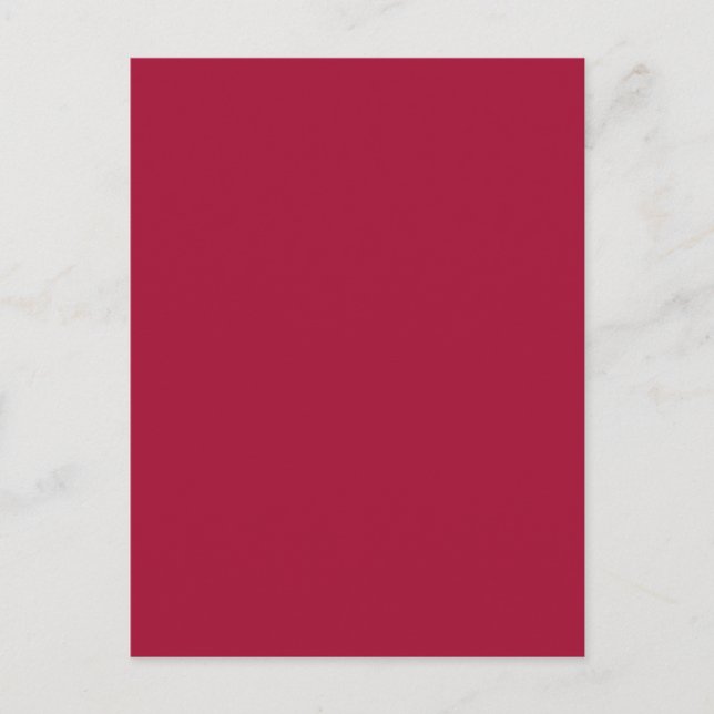ALABAMA CRIMSON RED  (solid colour background) ~ Postcard (Front)