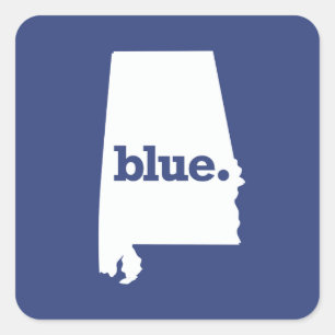 Alabama Democrat Square Sticker