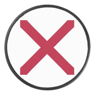 Alabama : drapeau de la Croix cramoisie de Saint-A