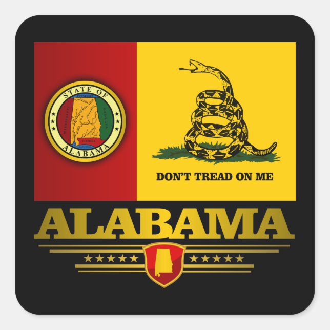 Alabama (DTOM) Square Sticker (Front)