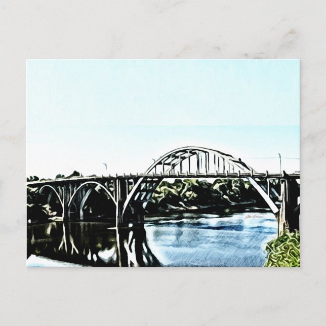 Alabama Edmund Pettus Bridge Postcard (Front)