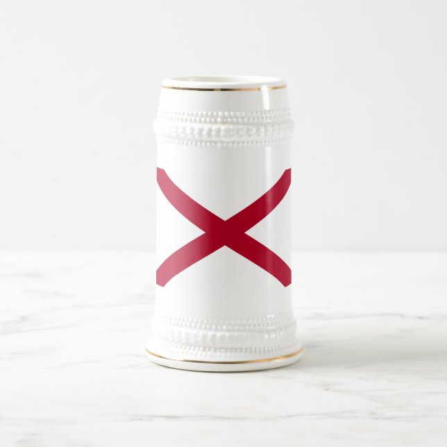 Alabama flag beer stein (Center)