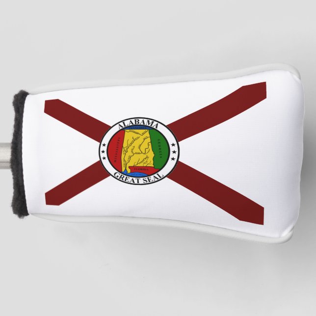 Alabama flag golf head cover (Front)