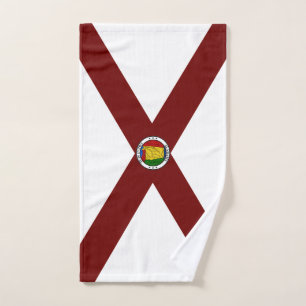 Alabama flag hand towel