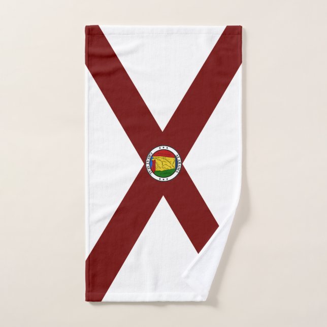 Alabama flag hand towel (Hand Towel)