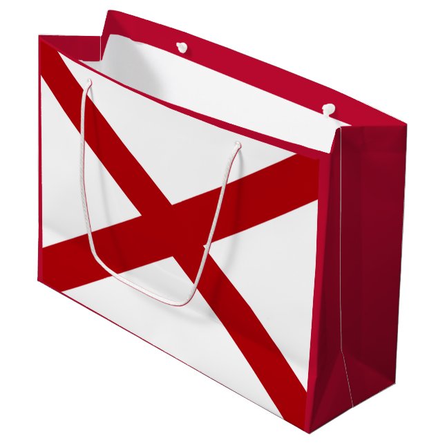 Alabama Flag Large Gift Bag (Front Angled)