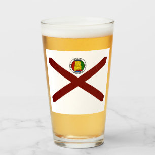 Alabama flag-seal  glass
