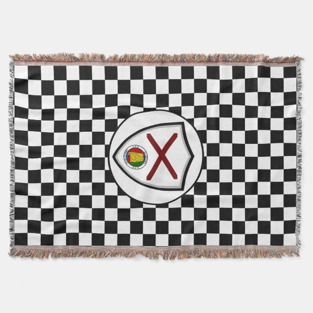 Alabama flag throw blanket (Front)