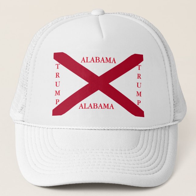 ALABAMA FLAG TRUCKER HAT (Front)