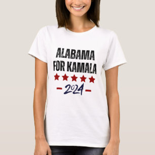 Alabama For Kamala 2024 Dnc Kamala Harris Supporte T-Shirt