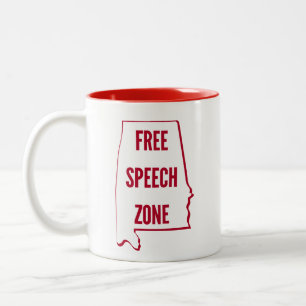 Alabama -- Free Speech Zone Two-Tone Coffee Mug