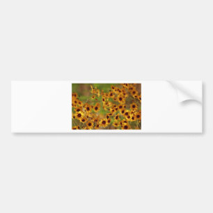 Alabama Golden Coreopsis tinctoria Wildflowers Bumper Sticker