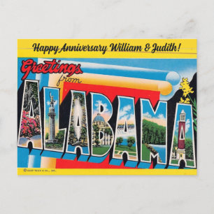 Alabama Greeting All Occasion Postcard