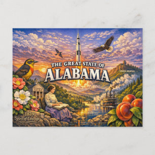 Alabama Greetings Postcard 