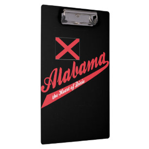 Alabama Heart of Dixie Clipboard