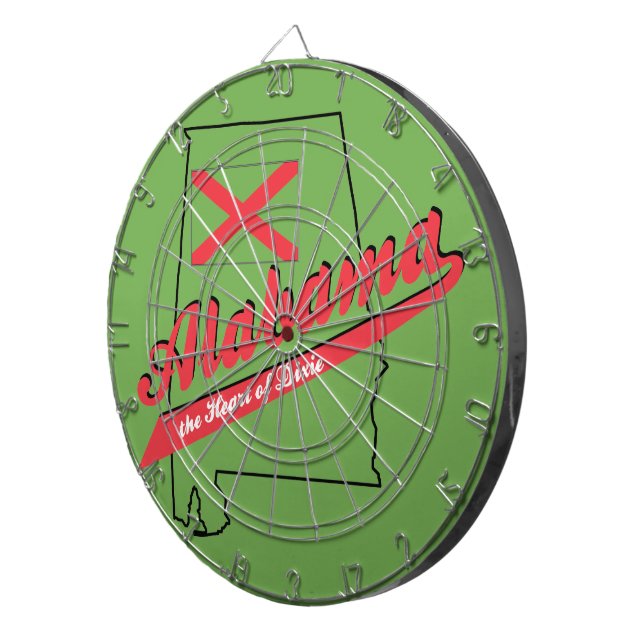 Alabama Heart of Dixie Dartboard (Front Right)