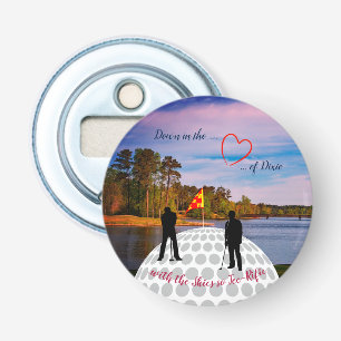 Alabama (Heart of Dixie) Golfer's Gift Bottle Opener