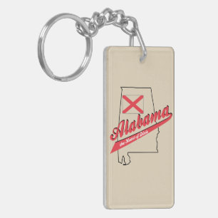 Alabama Heart of Dixie Keychain