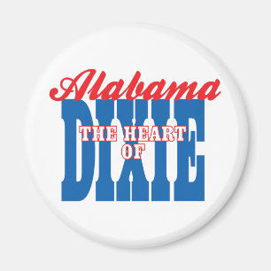 Alabama Heart of Dixie Magnet