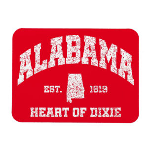 Alabama,Heart of Dixie Magnet