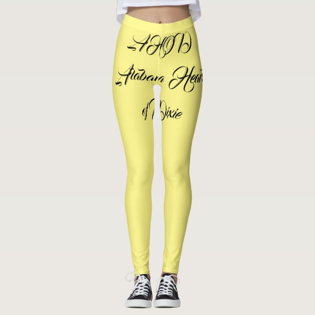 Alabama Heart of Dixie Monogram Leggings (Front)