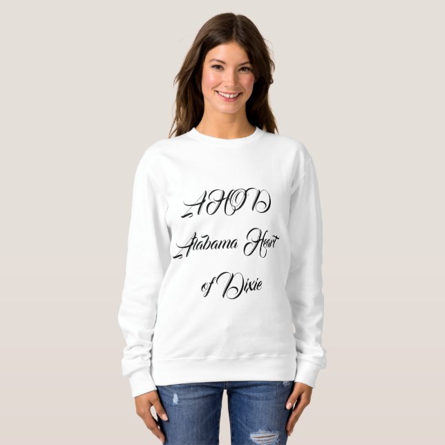 Alabama Heart of Dixie Monogram Sweatshirt (Front Full)
