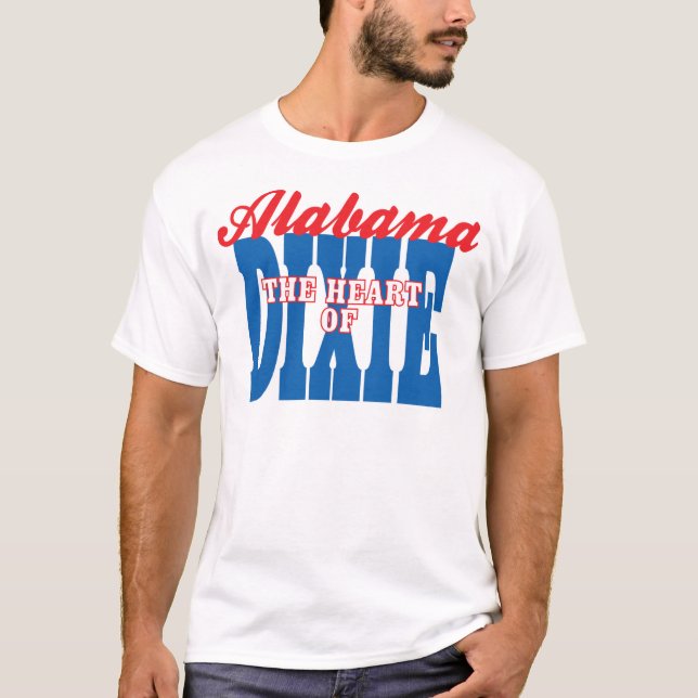 Alabama Heart of Dixie T-Shirt (Front)