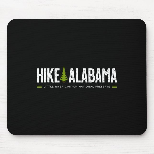 Alabama Hike Little River Canyon Tree Retro Graphi Mouse Pad (Front)