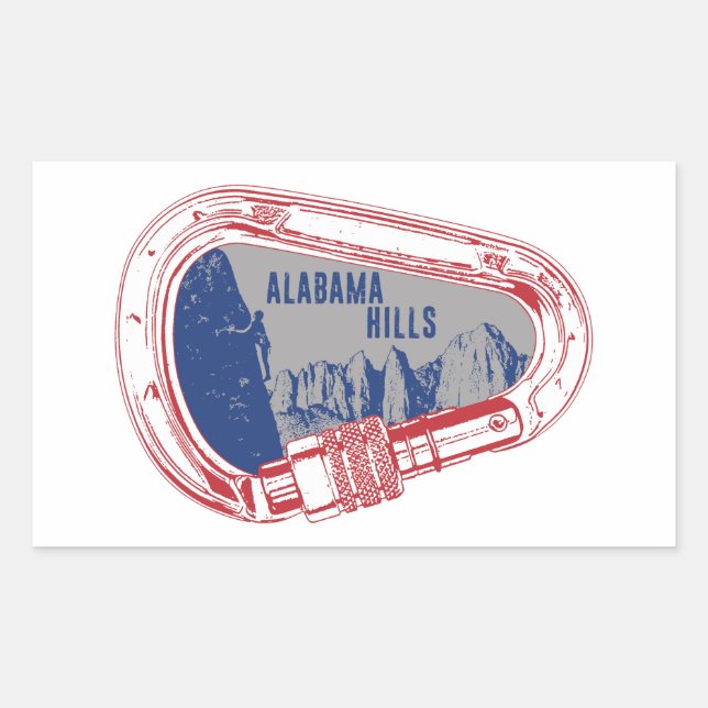 Alabama Hills Climbing Carabiner Sticker (Front)