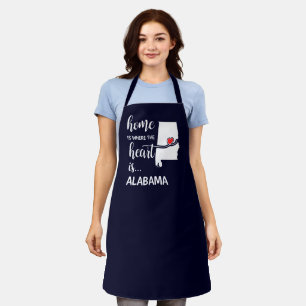 Alabama home is where the heart is apron