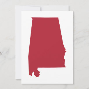 Alabama in Red Invitation