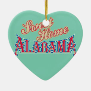 Alabama is Home Ceramic Ornament
