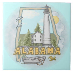 Alabama Lighthouse tile