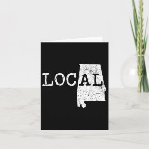 Alabama Local Pride Raised Men Women Kids Card