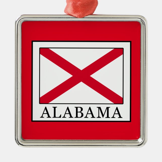 Alabama Metal Ornament (Front)
