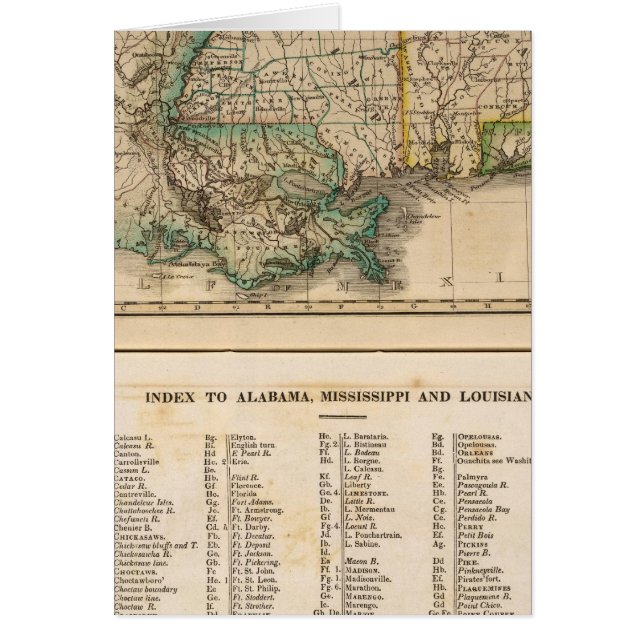 Alabama, Mississippi, Louisiana (Front)