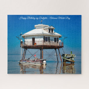 Alabama Mobile Bay Happy Birthday Daughter Jigsaw Puzzle
