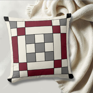Alabama Nine Patch Throw Pillow