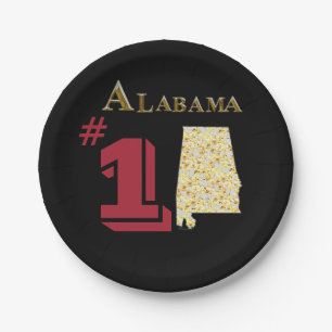 ALABAMA    PAPER PLATE