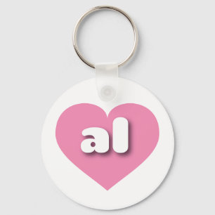 Alabama pink heart - I love al Keychain
