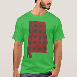 Alabama Plaid in Red T-Shirt