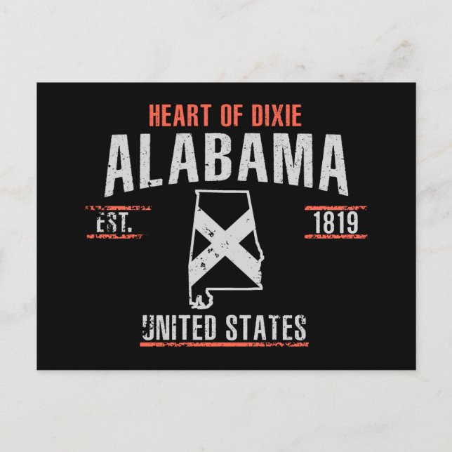 Alabama Postcard (Front)