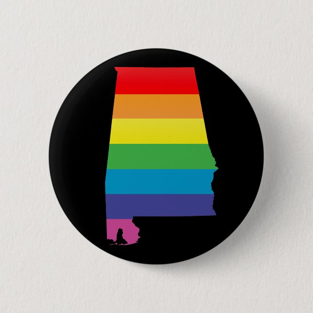 alabama pride. 2 inch round button (Front)