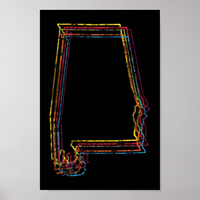 alabama pride blur poster (Front)