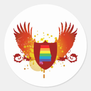 alabama pride crest classic round sticker