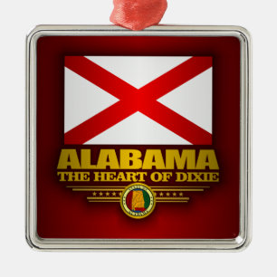 Alabama Pride Metal Ornament