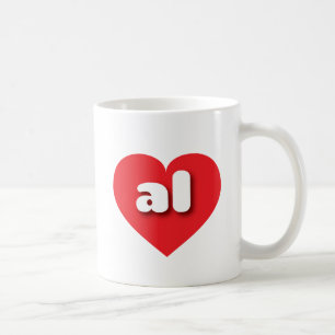 Alabama red heart - I love al Coffee Mug