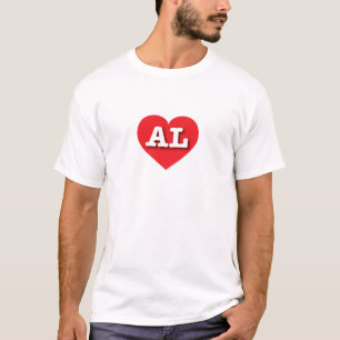Alabama Red Heart - I love AL T-Shirt