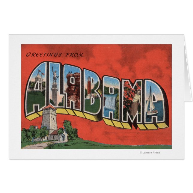 Alabama (Red)Large Letter ScenesAlabama (Front Horizontal)