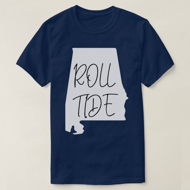 Alabama Roll Ride White TShirt (Design Front)
